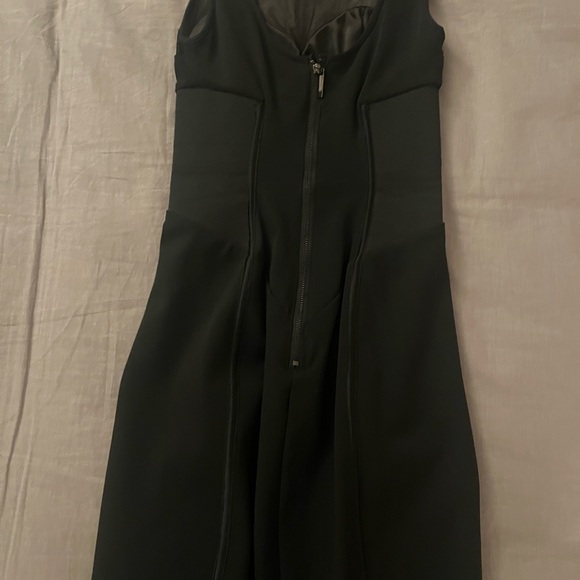 bebe Black Mesh Panel Mini Dress - Picture 2 of 3